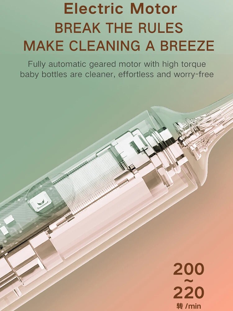 One Click to Clean Bottles!